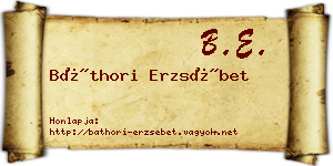 Báthori Erzsébet névjegykártya